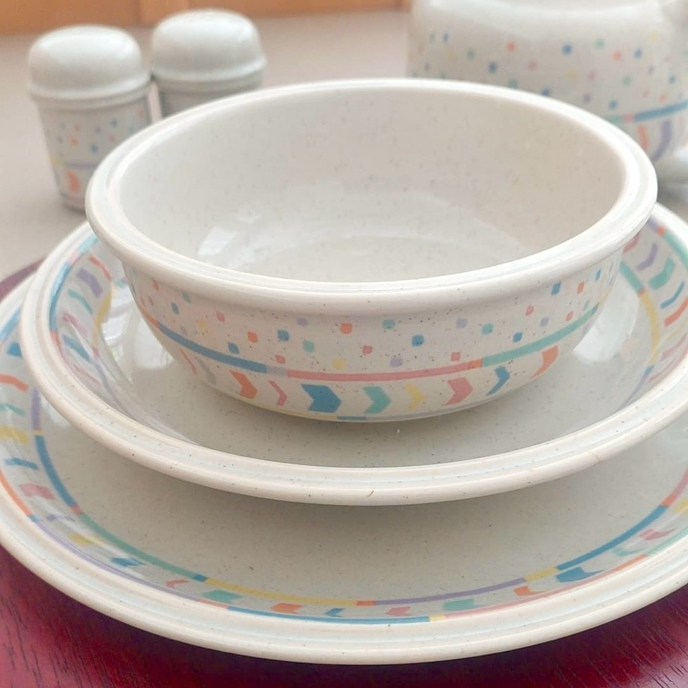 A super unique, and vintage collection of Thomas dinnerware and serving set.